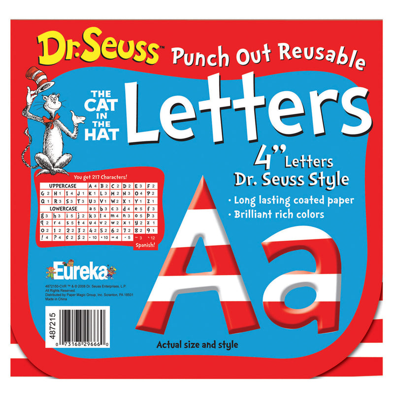 DR. SEUSS LETTERS 4"