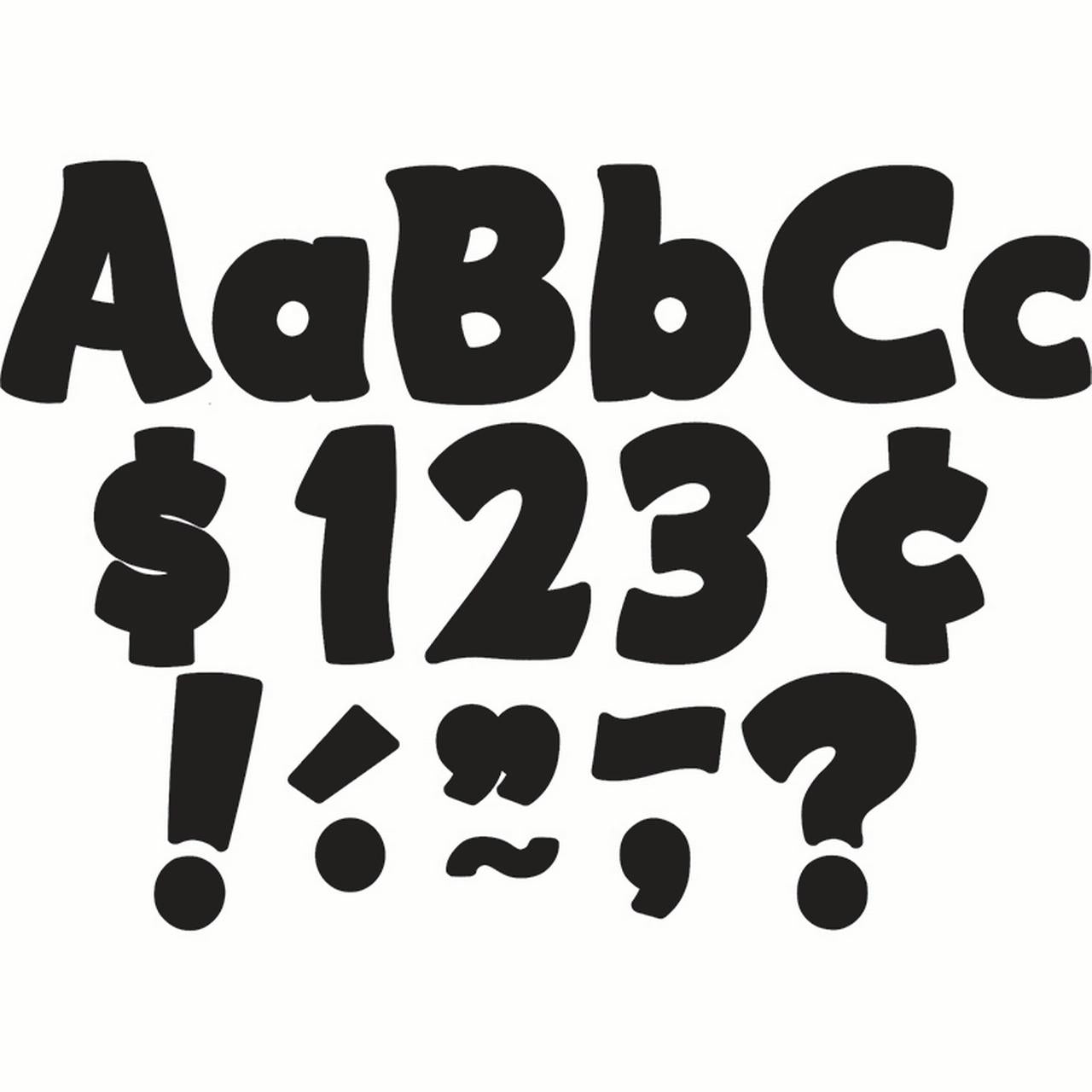 BLACK MAR 4" LETTERS