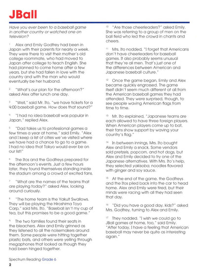 SPECTRUM READING 6 (2015)