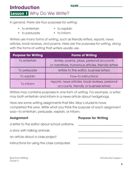 SPECTRUM WRITING 4 (2015)