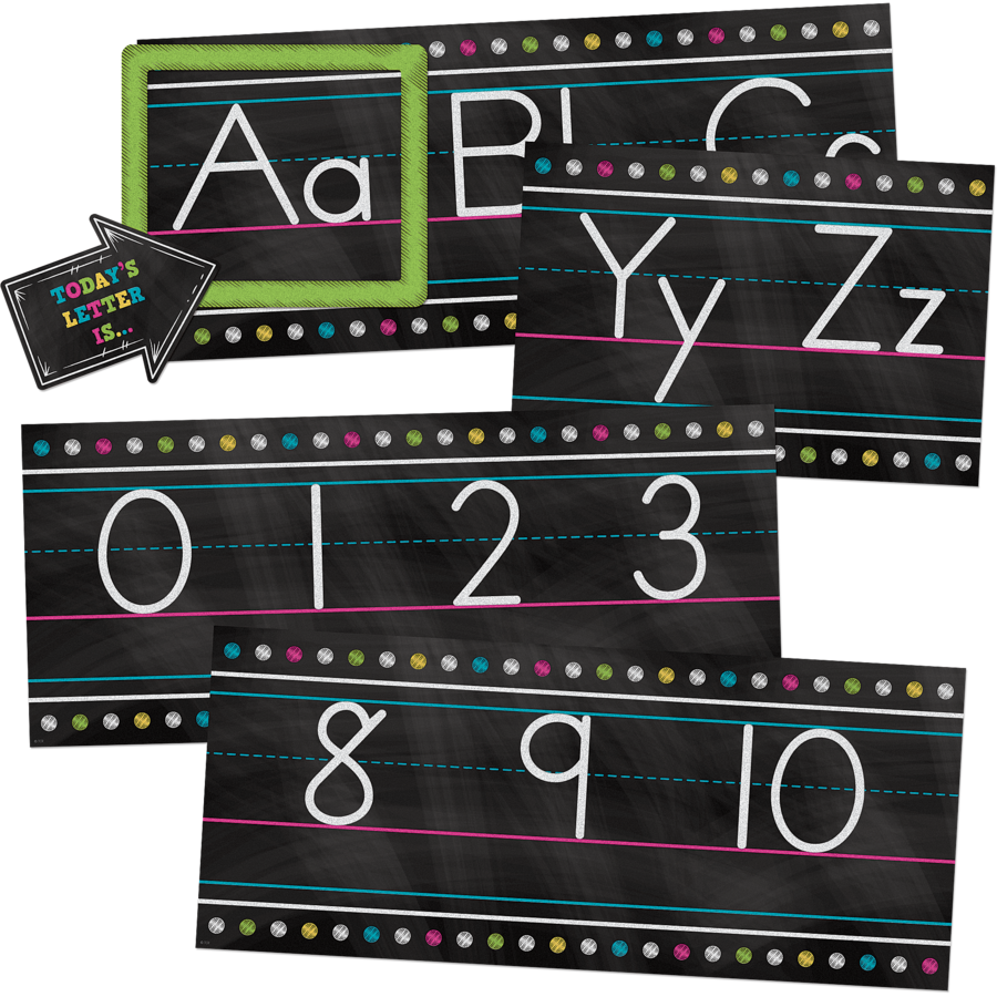 CHALKBOARD BRIGHTS ALPHABET LINE