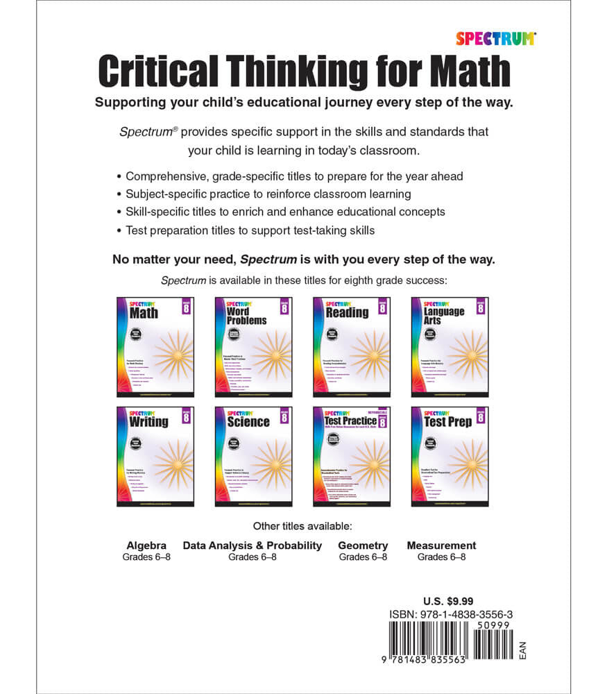 CRITICAL THINKING MATH 8