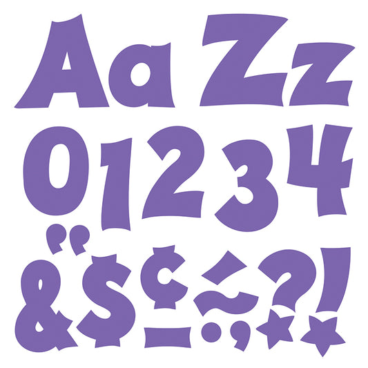 4" PURPLE LIVELY LETTERS