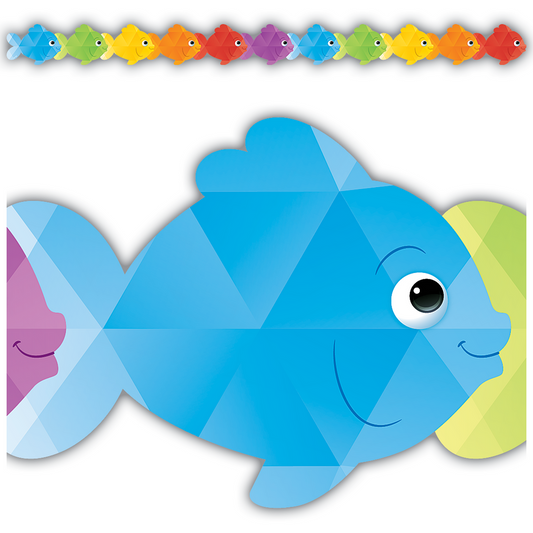 COLORFUL FISH DIE CUT TRIM