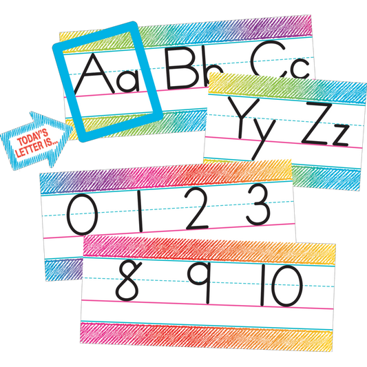 COLORFUL SCRIBBLE ALPHABET