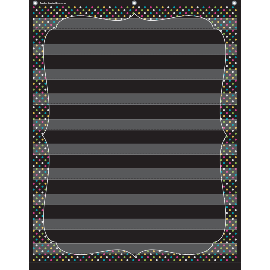 CHALKBOARD BRIGHTS POCKET CHART