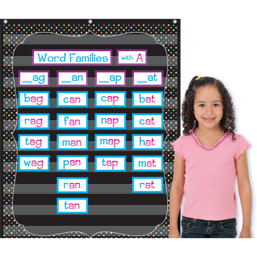 CHALKBOARD BRIGHTS POCKET CHART