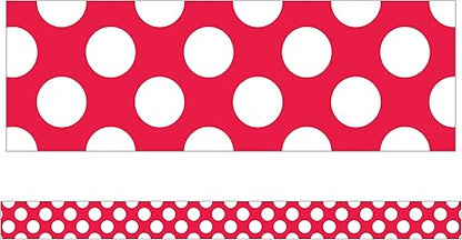 RED WITH POLKA DOT TRIMMER