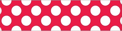 RED WITH POLKA DOT TRIMMER