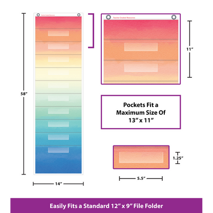 WATERCOLOR FILE STORAGE POCKET C