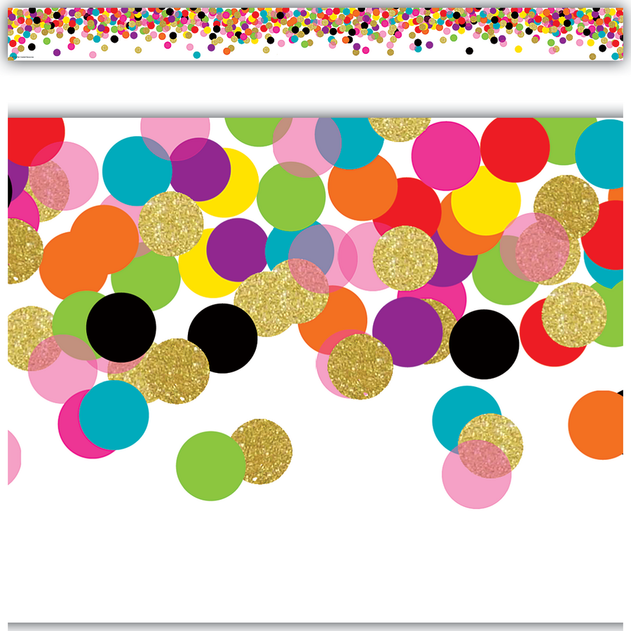 CONFETTI STRAIGHT BORDER