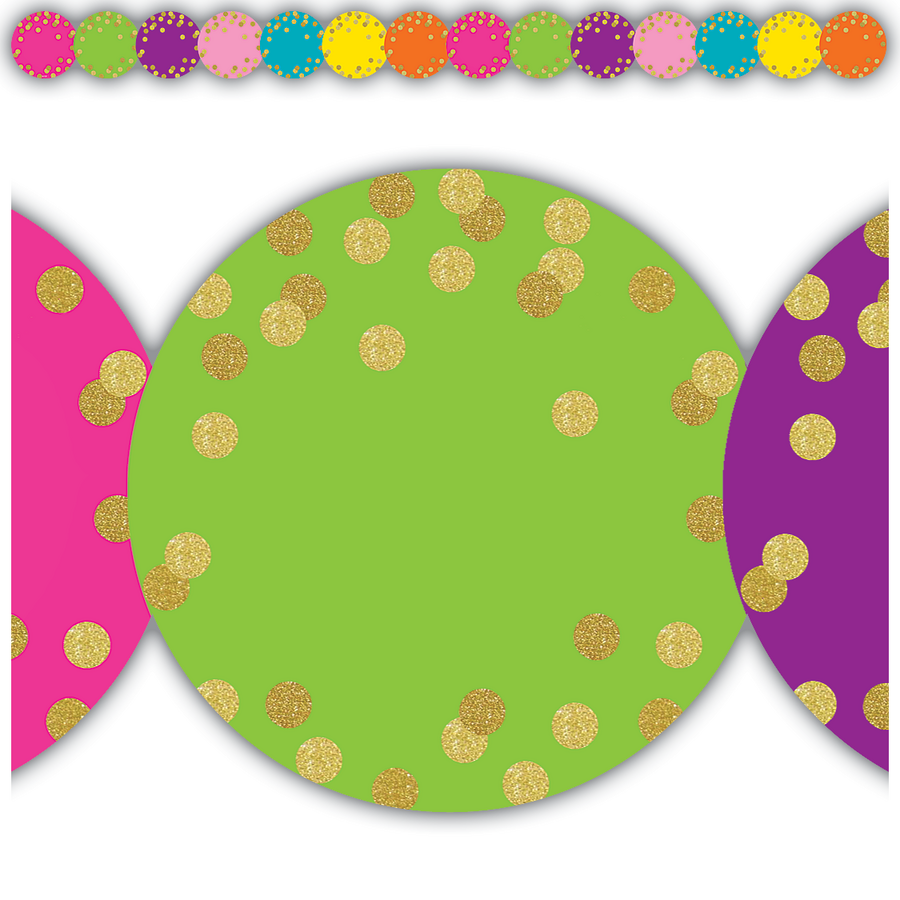 CONFETTI CIRCLES BORDER