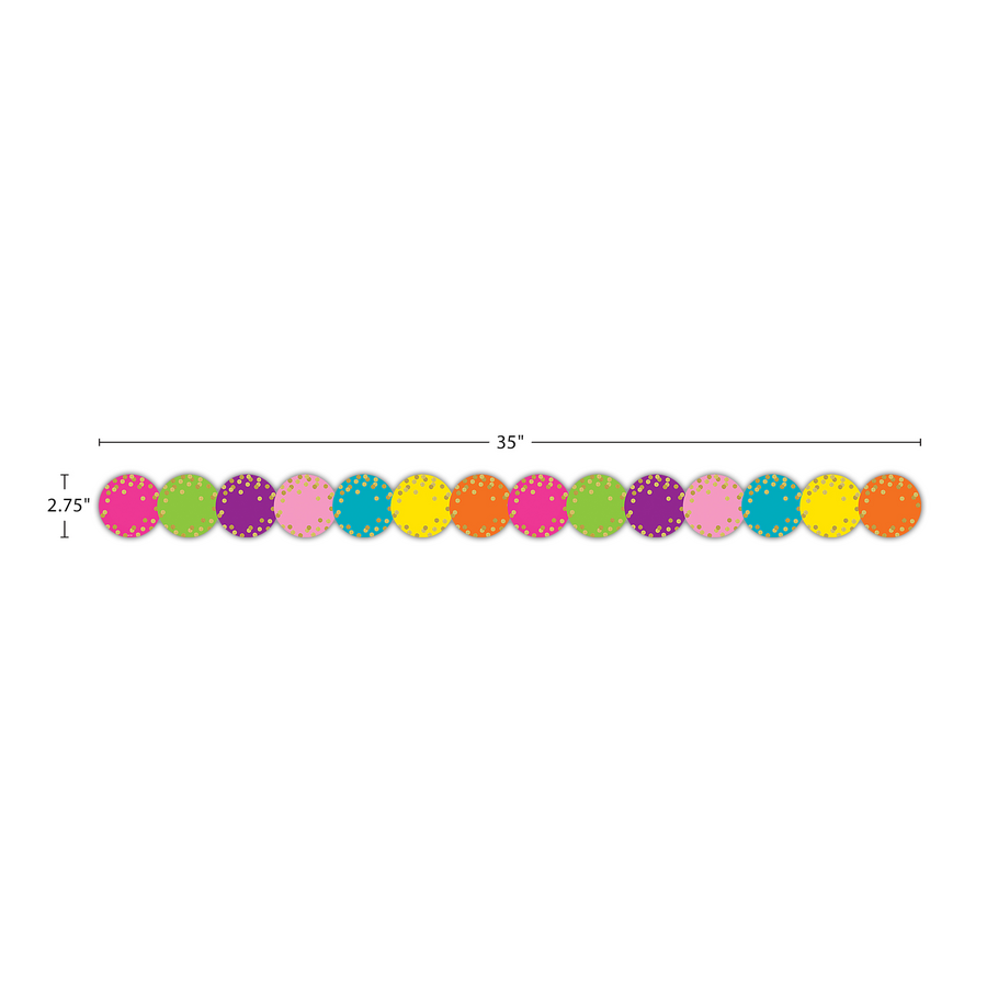 CONFETTI CIRCLES BORDER