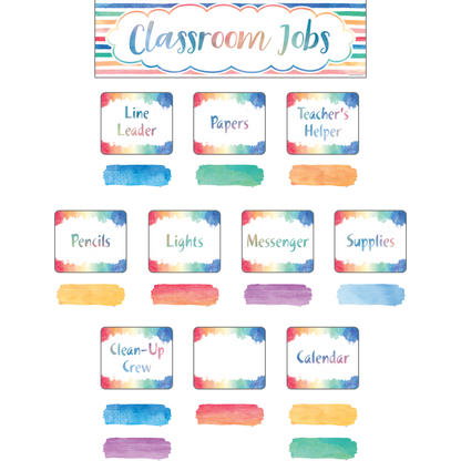 WATERCOLOR CLASSROOM JOBS