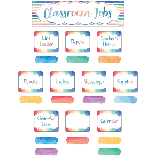 WATERCOLOR CLASSROOM JOBS