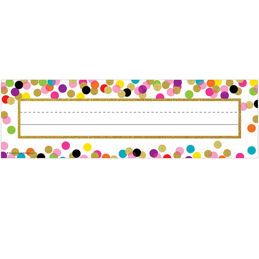 CONFETTI NAME PLATE