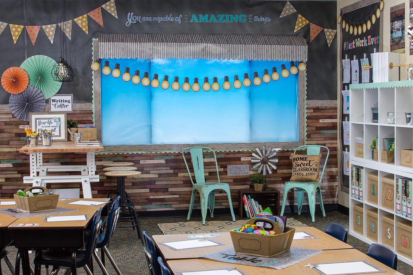 CHALKBOARD BULLETIN BOARD FABRIC