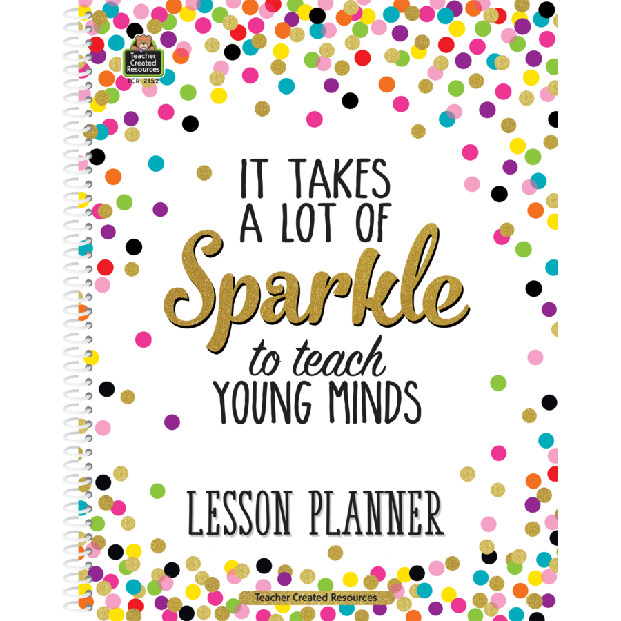 CONFETTI LESSON PLANNER W/ STICKERS