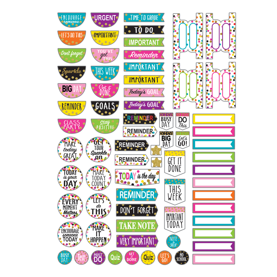 CONFETTI LESSON PLANNER W/ STICKERS