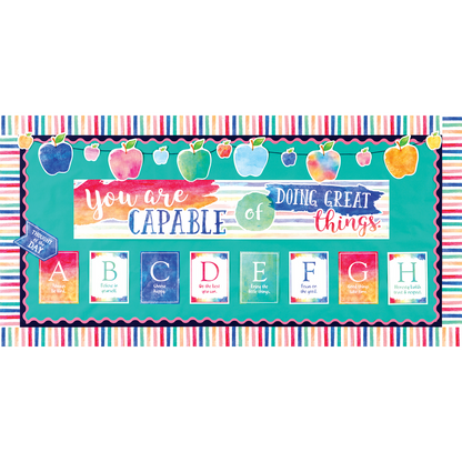 WATERCOLOR STRIPES BORDER