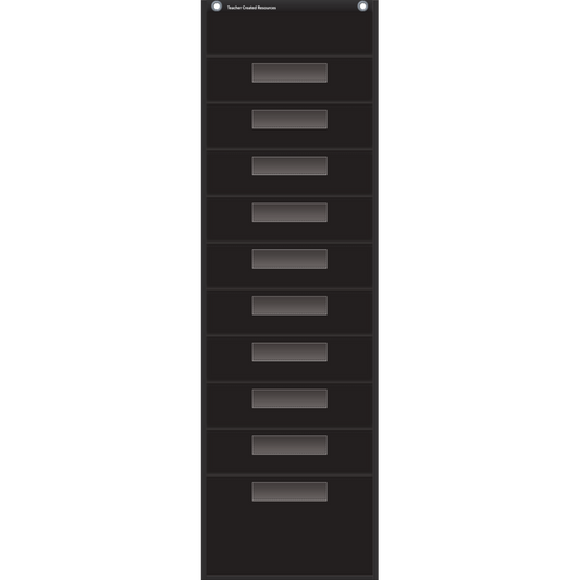 FILE STORAGE POCKET CHARTS BLACK