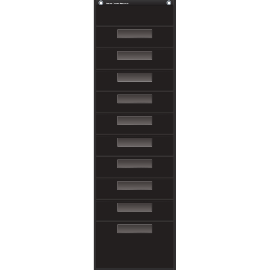FILE STORAGE POCKET CHARTS BLACK