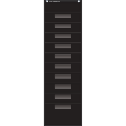 FILE STORAGE POCKET CHARTS BLACK