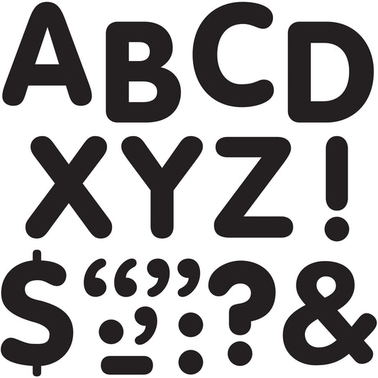 2  LETTERS & MARKS/BLACK STK-E