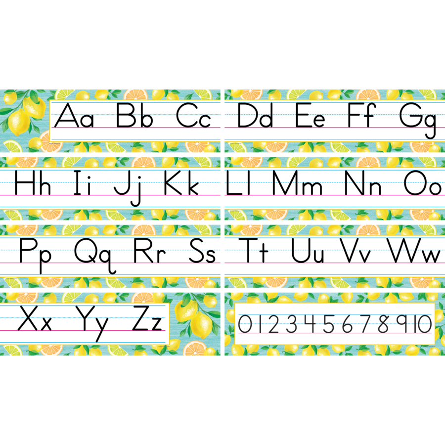 LEMON ZEST ALPHABET