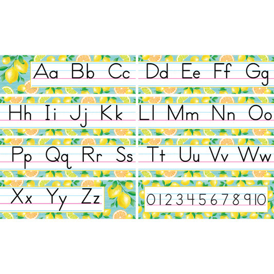 LEMON ZEST ALPHABET