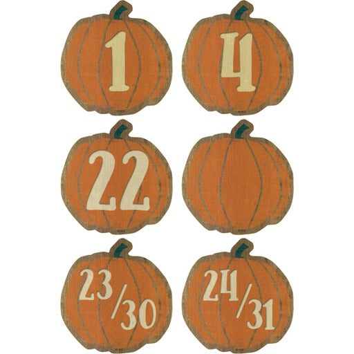 PUMPKIN CALENDAR MINI ACCENT