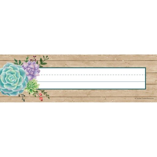 RUSTIC BLOOM NAME PLATE