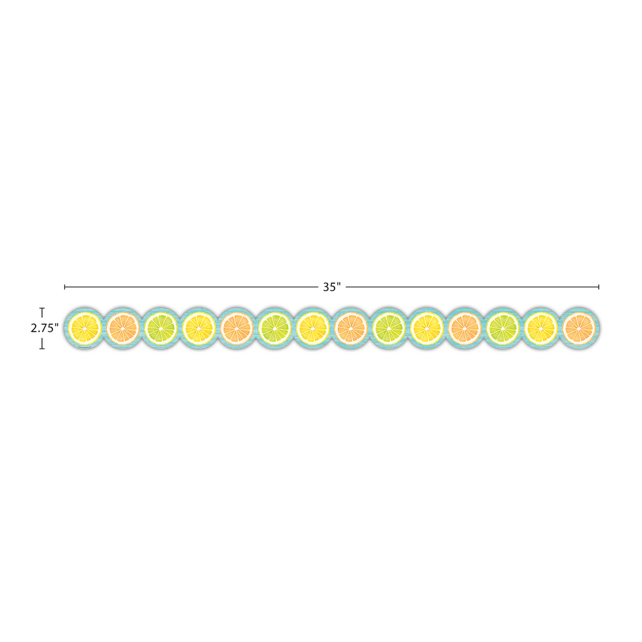 LEMON ZEST CITRUS SLICES BORDER