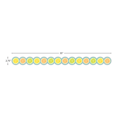 LEMON ZEST CITRUS SLICES BORDER