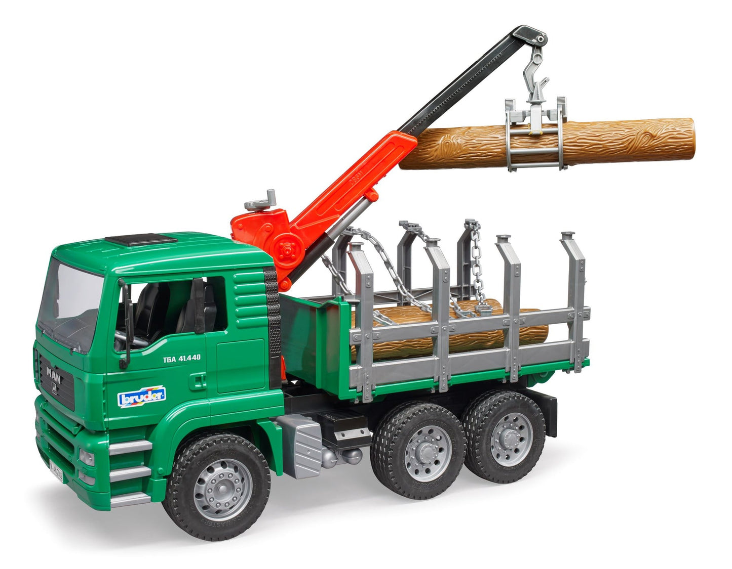 TIMBER TRUCK WITH LOADING CRANE