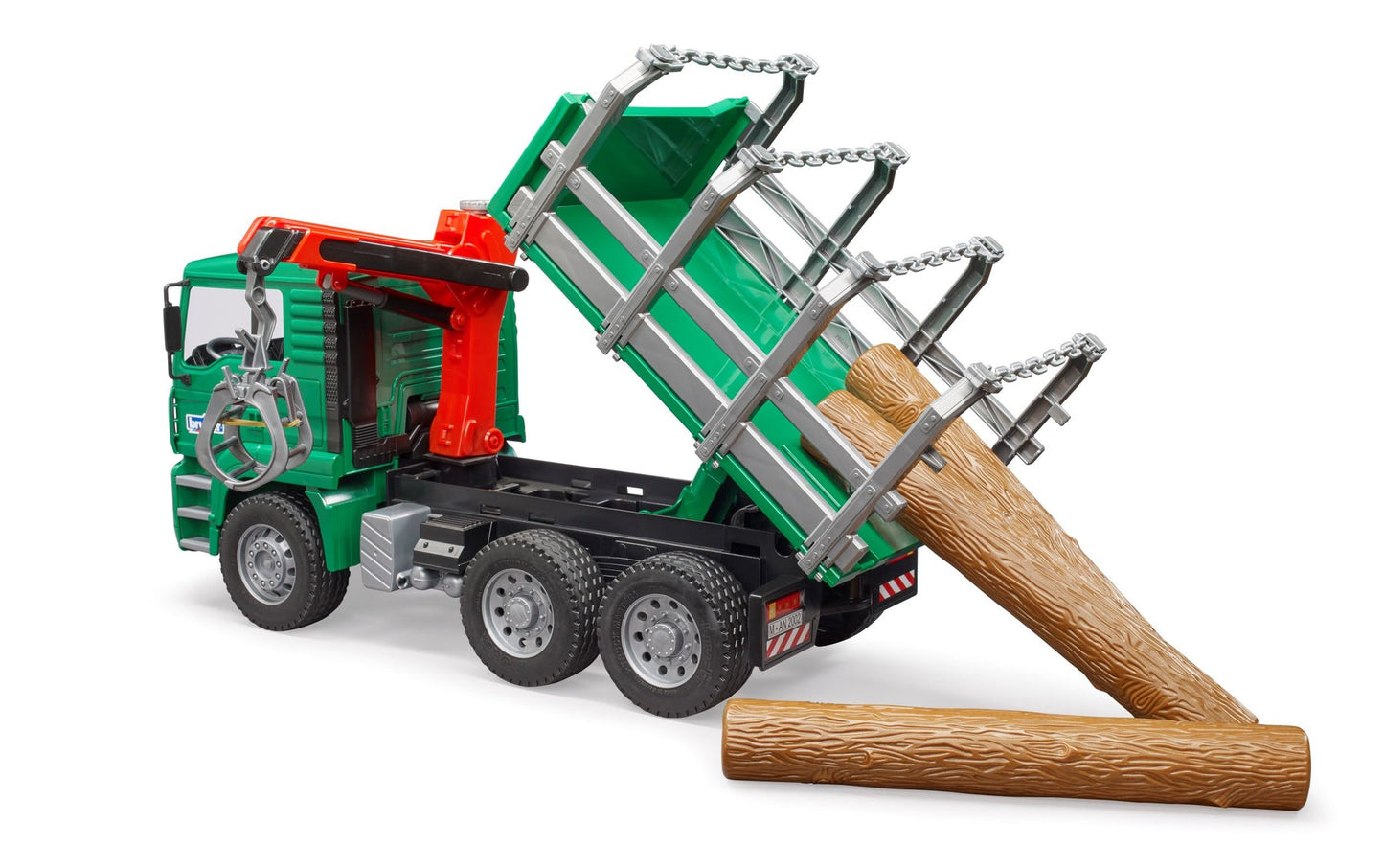 TIMBER TRUCK WITH LOADING CRANE