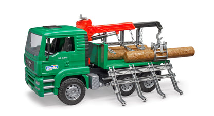 TIMBER TRUCK WITH LOADING CRANE