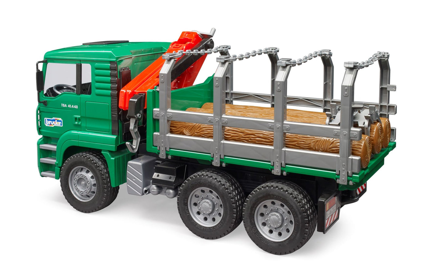 TIMBER TRUCK WITH LOADING CRANE