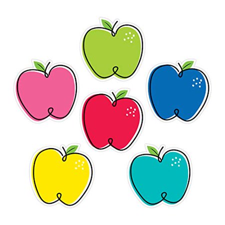 DOODLE APPLES 6" ACCENTS