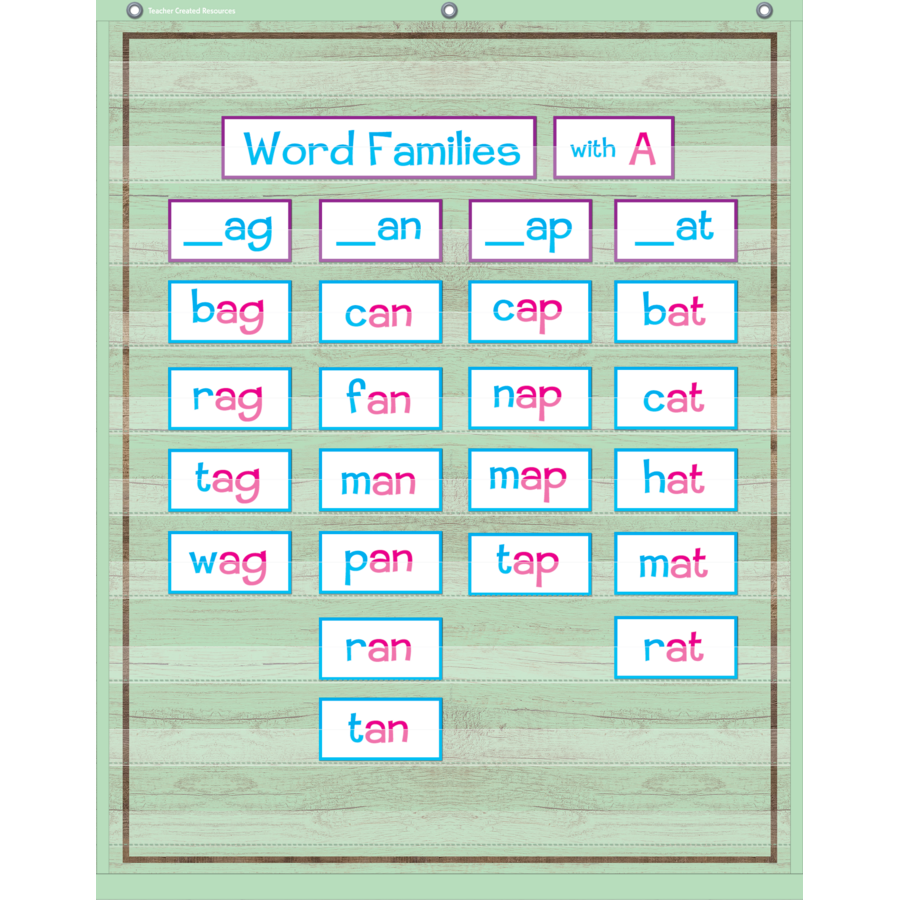 10 POCKET POCKET CHART MINT