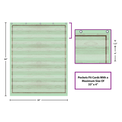 10 POCKET POCKET CHART MINT