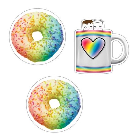 DOUGHNUTS AND COFFEE MUGS CUT OU