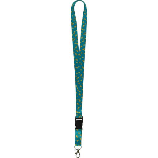 LANYARD TEAL CONFETTI