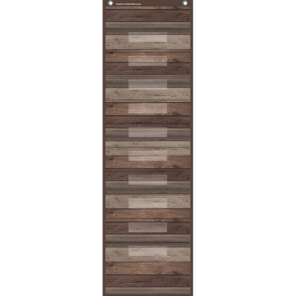 DARK WOOD 10 POCKET CHART