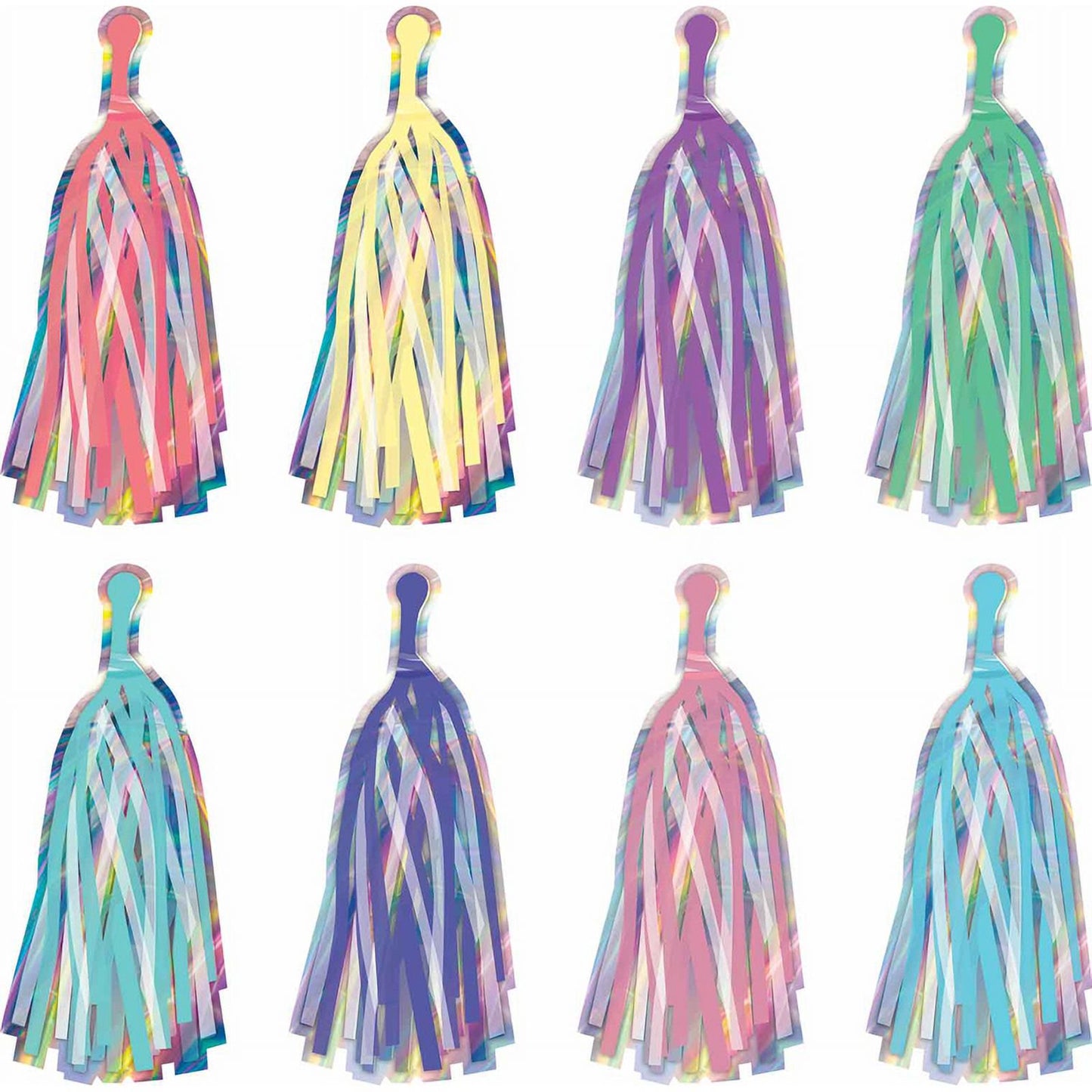 IRIDESCENT TASSELS ACCENT