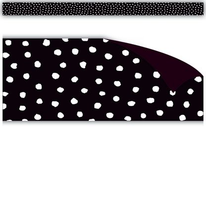 WHITE PAINTED DOTS MAGNETIC TRIM