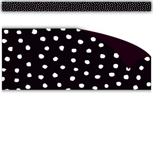 WHITE PAINTED DOTS MAGNETIC TRIM