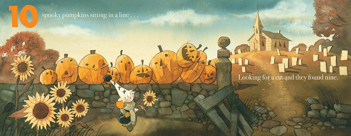 10 SPOOKY PUMPKINS
