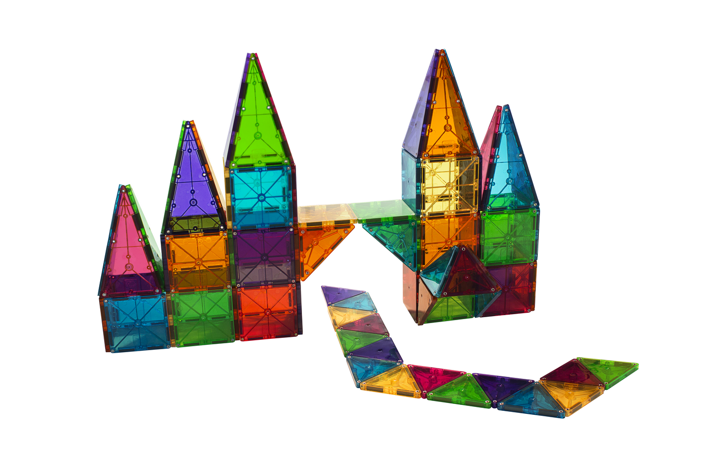 Magna-Tiles Clear Colors 100 pc