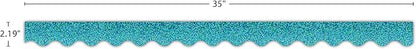 TEAL SCALLOPED TRIM